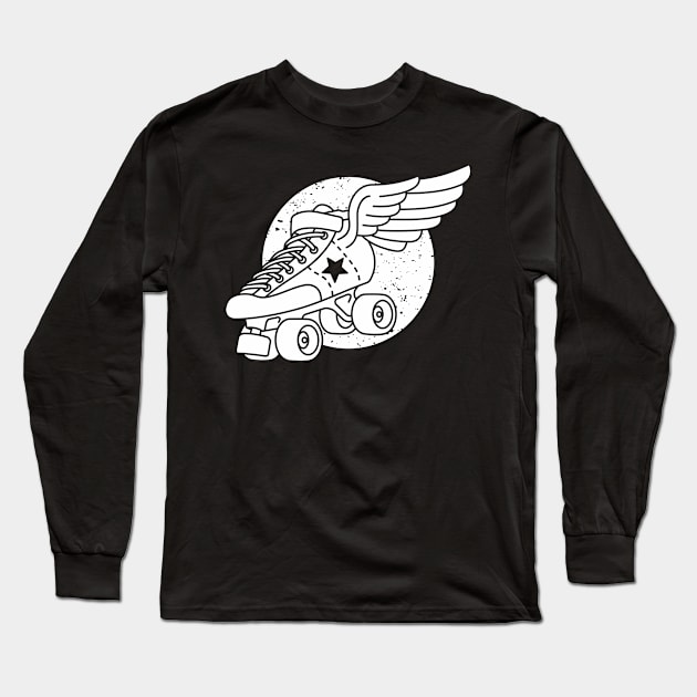 Jammer Winged Skate Long Sleeve T-Shirt by Raygun Vectors